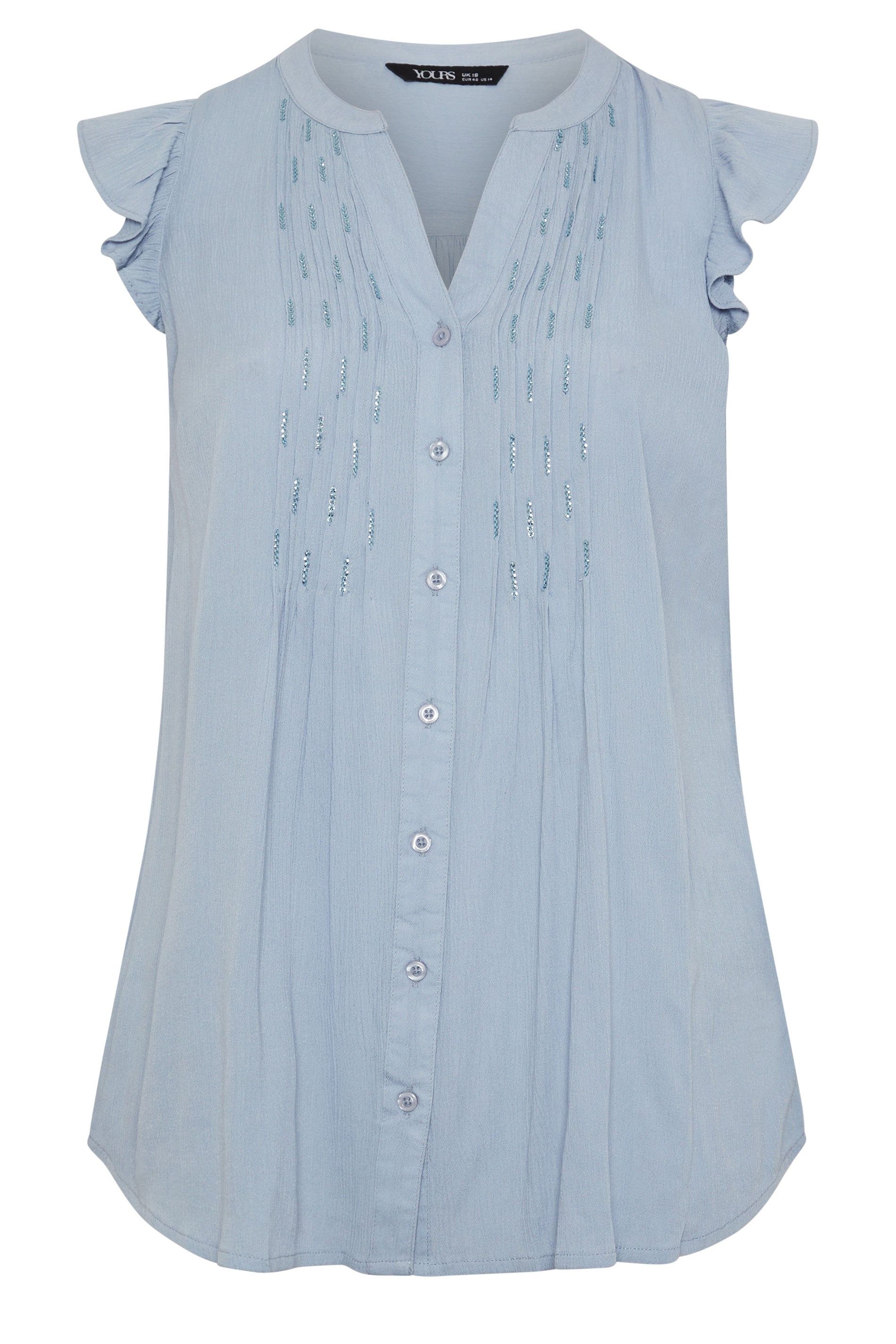 Yours Sleeveless Pintuck Top