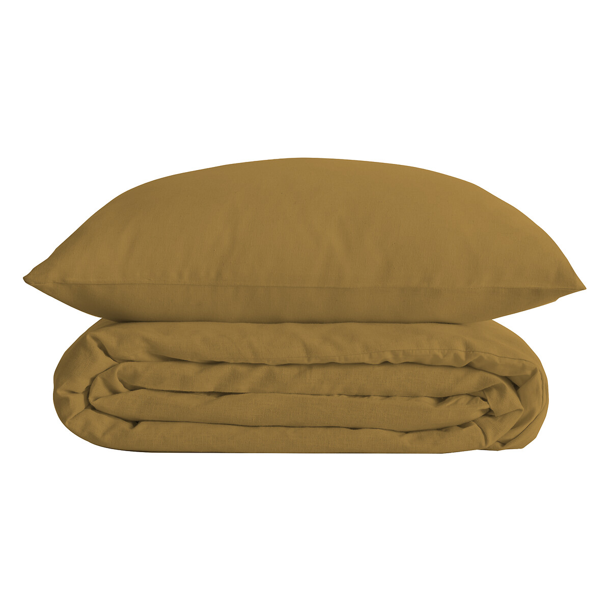 Bed linen set "Landiha" Mustard yellow, 220x240 cm