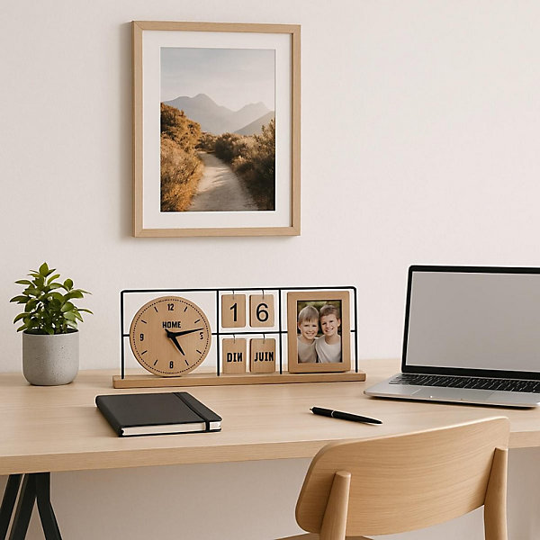 Horloge ephéméride 56x21cm, Mylaé