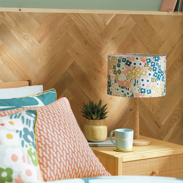 Habitat x Scion Blue Meadow Lampshade - 30cm