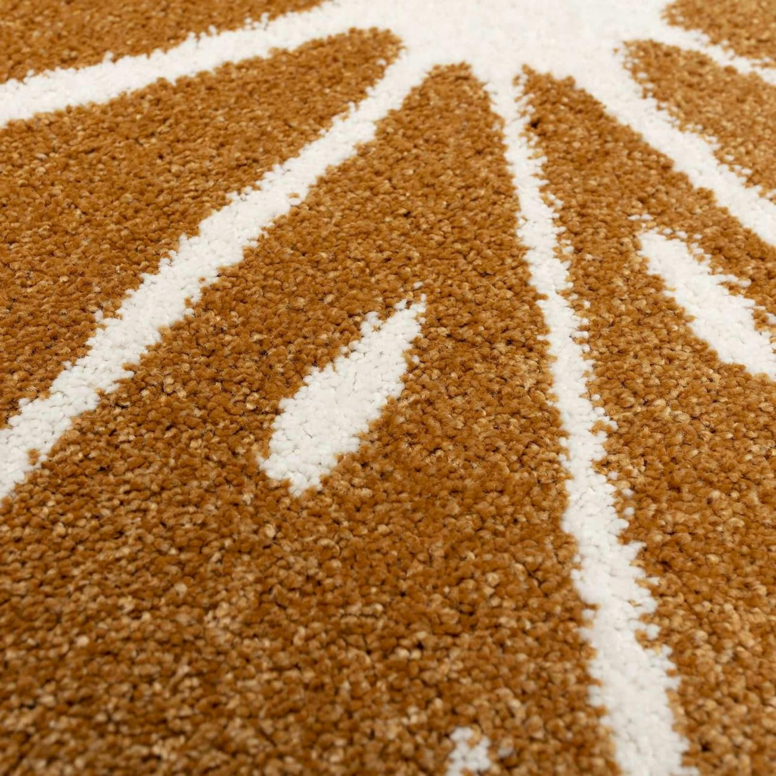 YELLOWTIPI - Tapis enfant Orange douce Marron