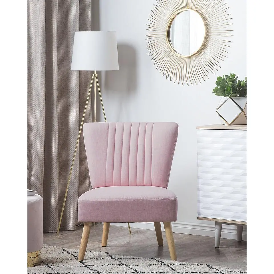 VAASA - Fauteuil - Roze - Polyester