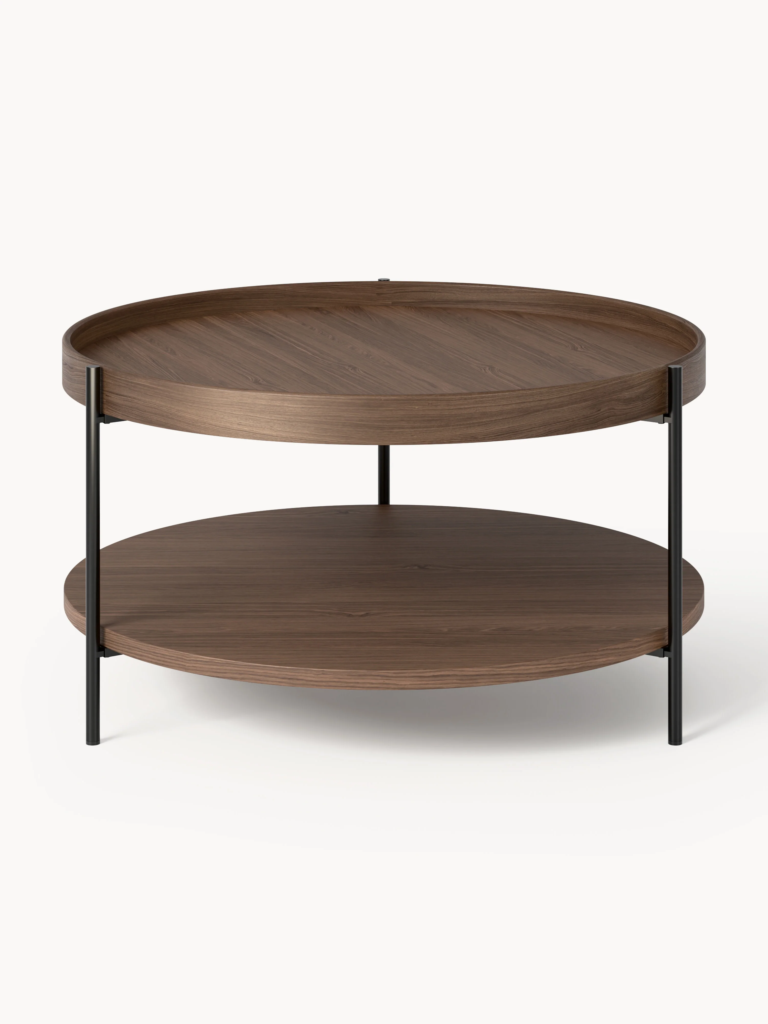 Runder Holz-Couchtisch Renee