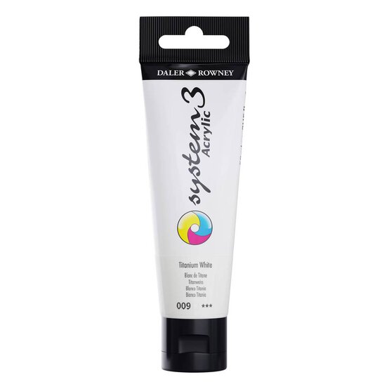 Daler-Rowney System3 Titanium White Acrylic Paint 59ml