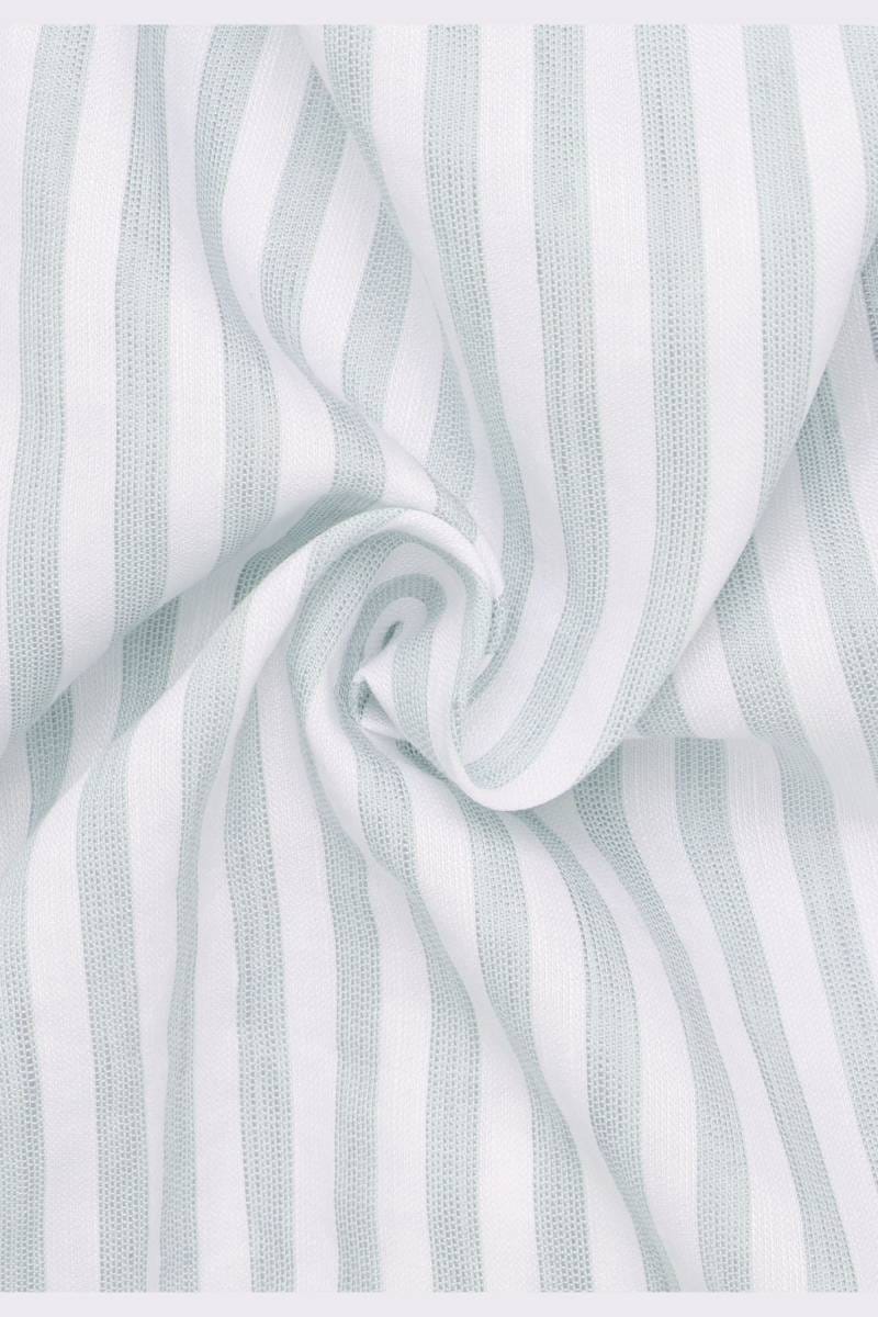 ETERNA 1863 Slim Fit Leinenhemd grün, Gestreift