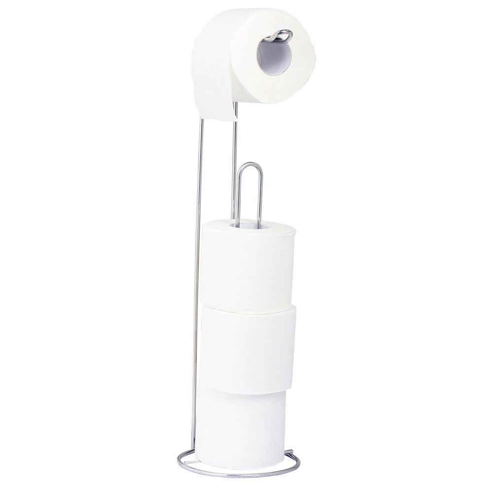 Support papier WC métal gris