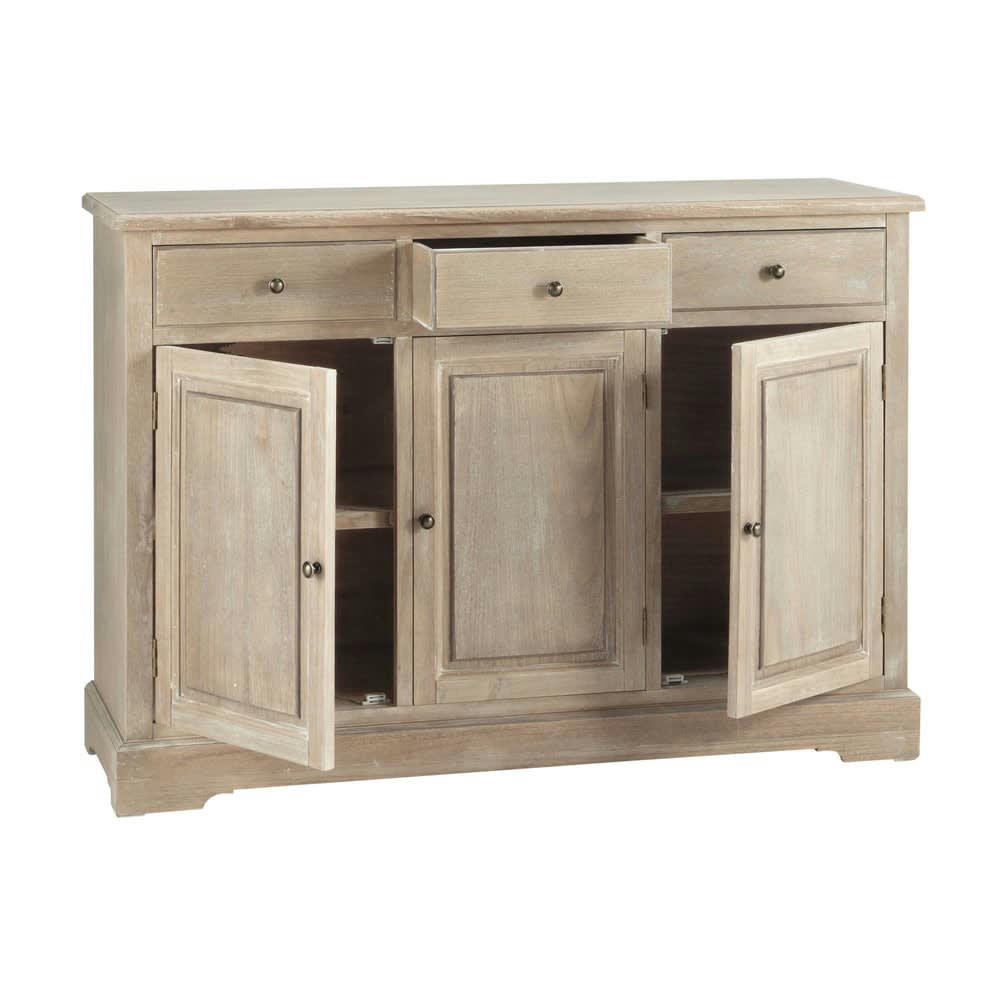Cavaillon - Buffet en bois de paulownia L 130 cm