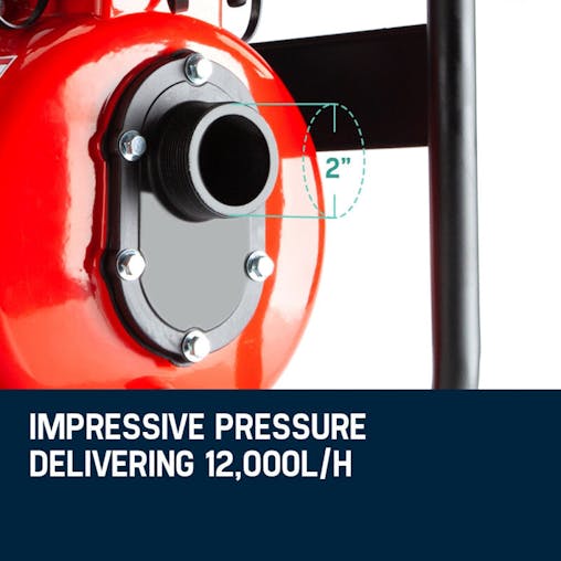 NNEMB Petrol High Pressure Water Pump 8HP 4 Outlet for Irrigation and Fire Fighting-PRP-45P