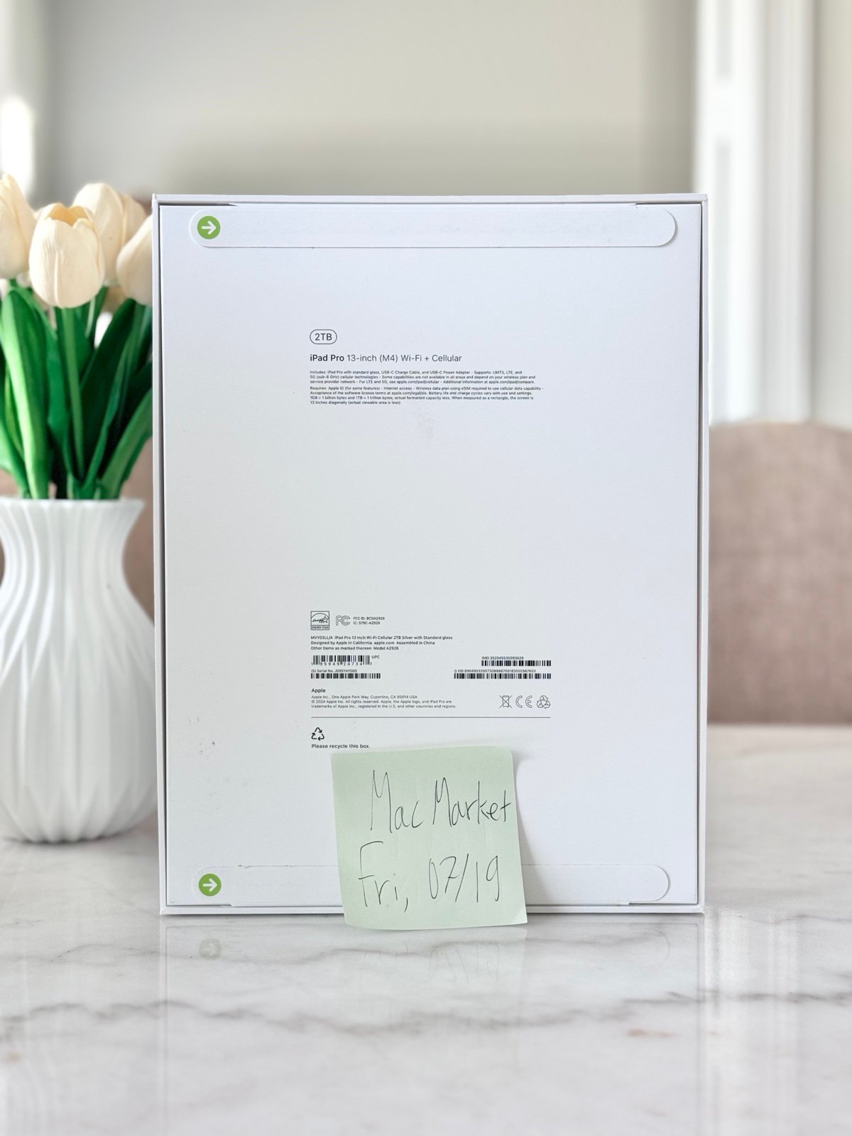 2024 2TB M4 13 inch iPad Pro WiFi + 5G Cellular Unlocked *Eligible for AppleCare