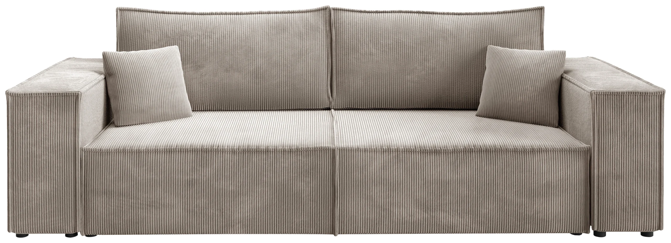 Trzyosobowa sofa z funkcją spania PEDRO sztruks