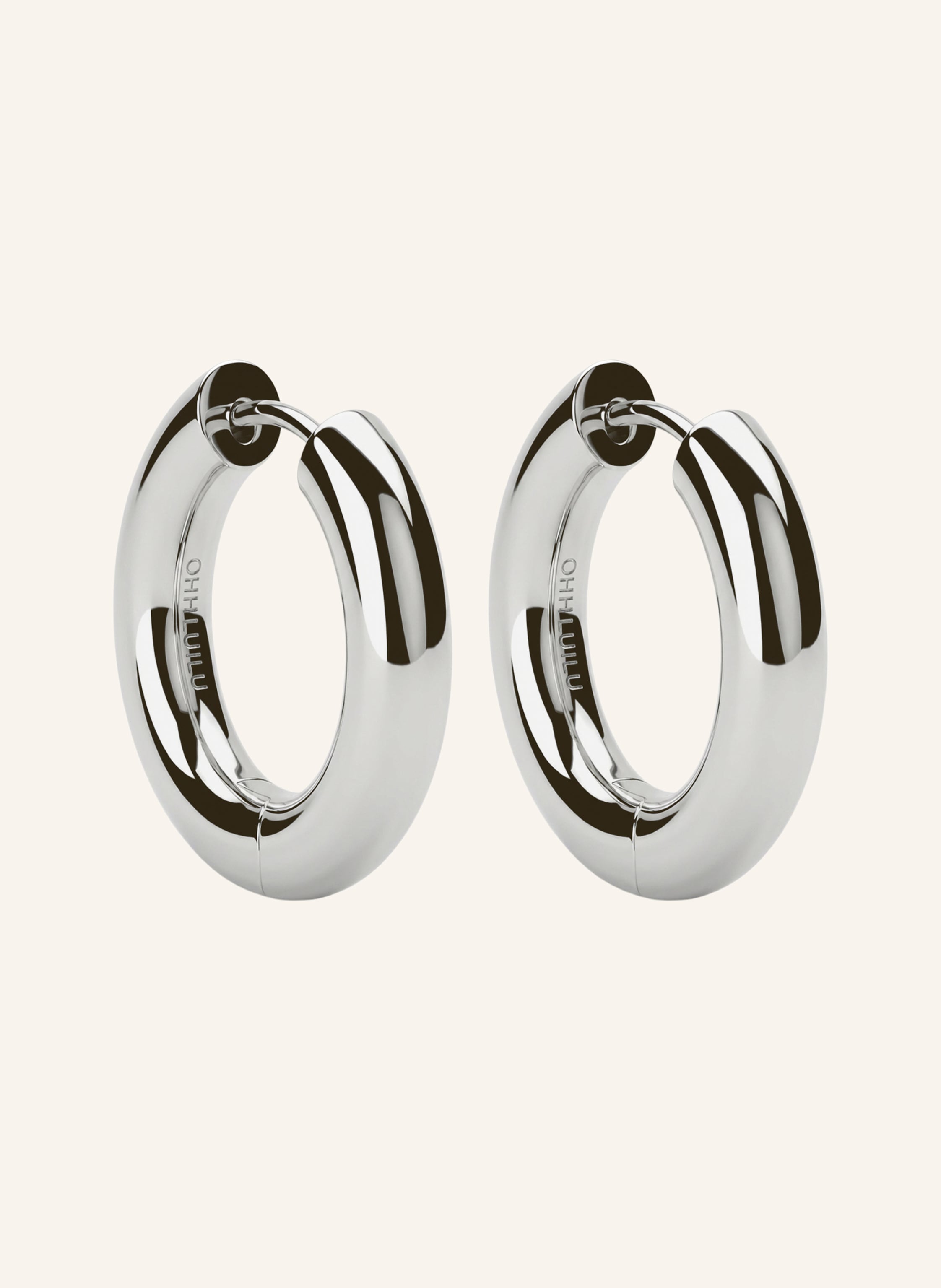 OHH LUILU Creolen MAXI SOLID HOOPS by GLAMBOU