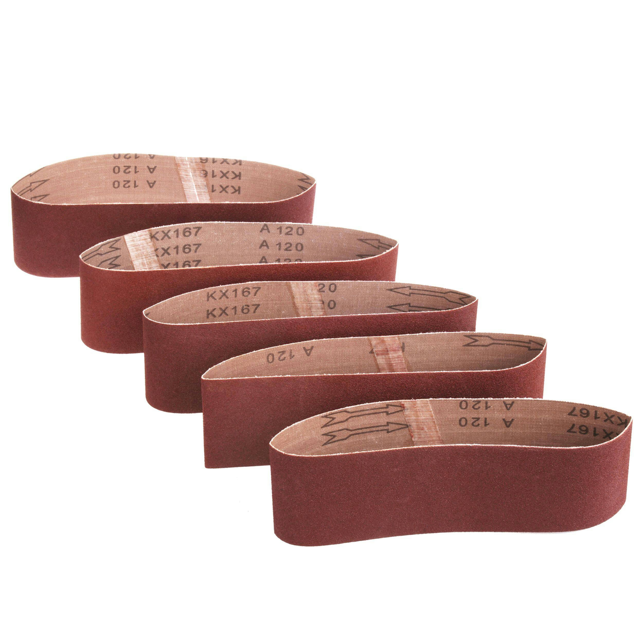 Mastercraft Sanding Belts, 3-in x 21-in, 5-pk