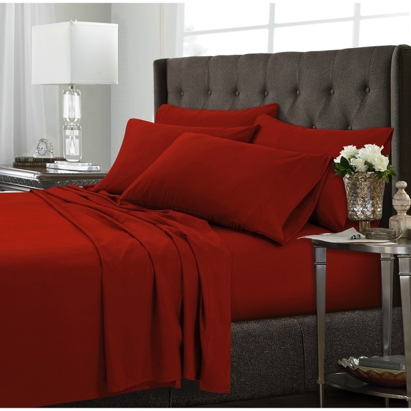 Ultra-Soft Solid or Printed Extra Deep Pocket 6-Piece Bed Sheet Set