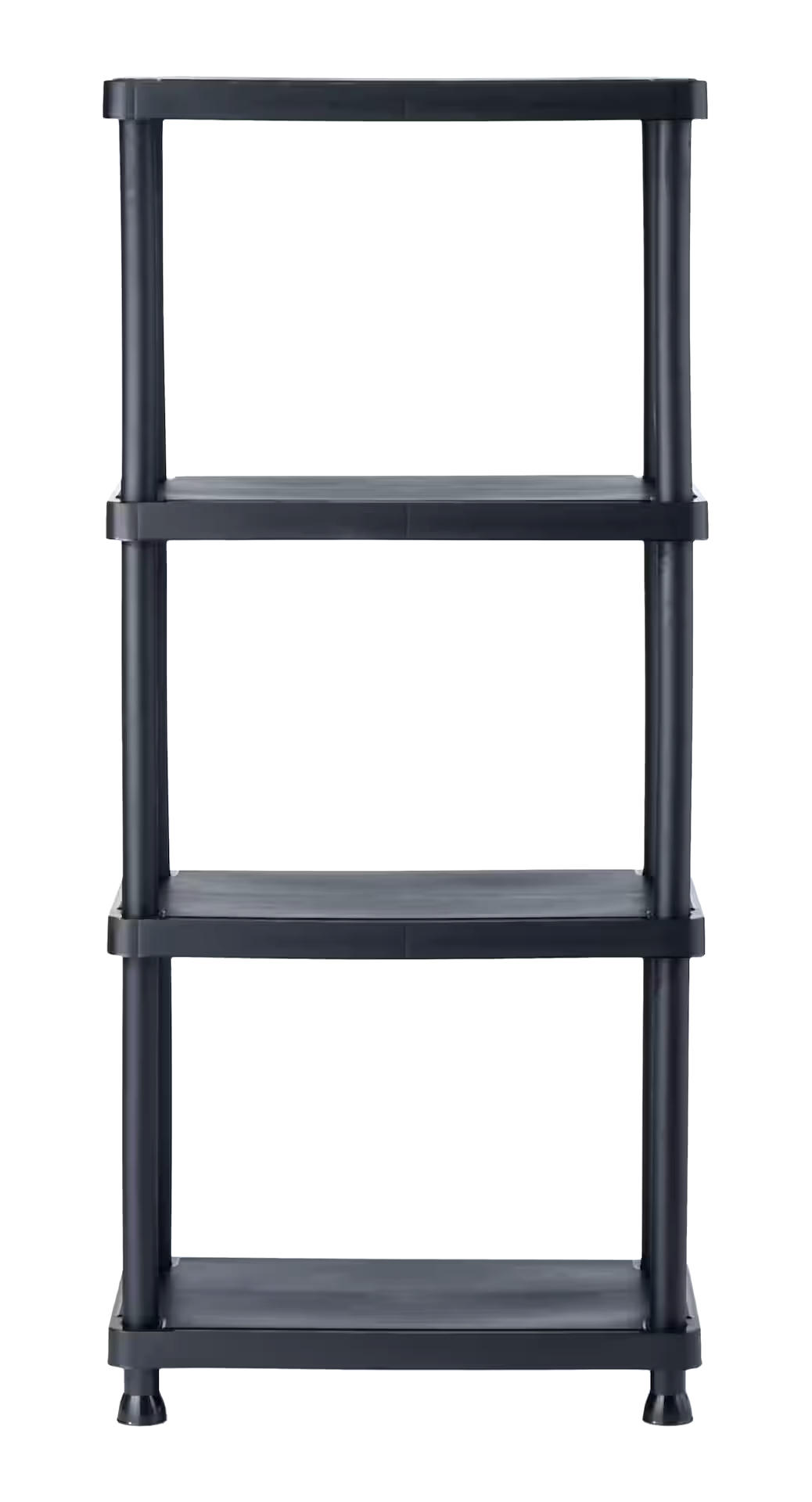 Certified 4-Shelf Resin/ Plastic Storage Rack/ Shelving Unit, 23 x 12 x 52-in