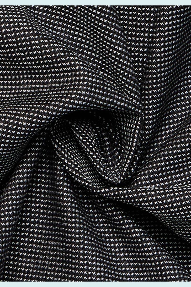 ETERNA Modern Fit Hemd schwarz, Strukturiert