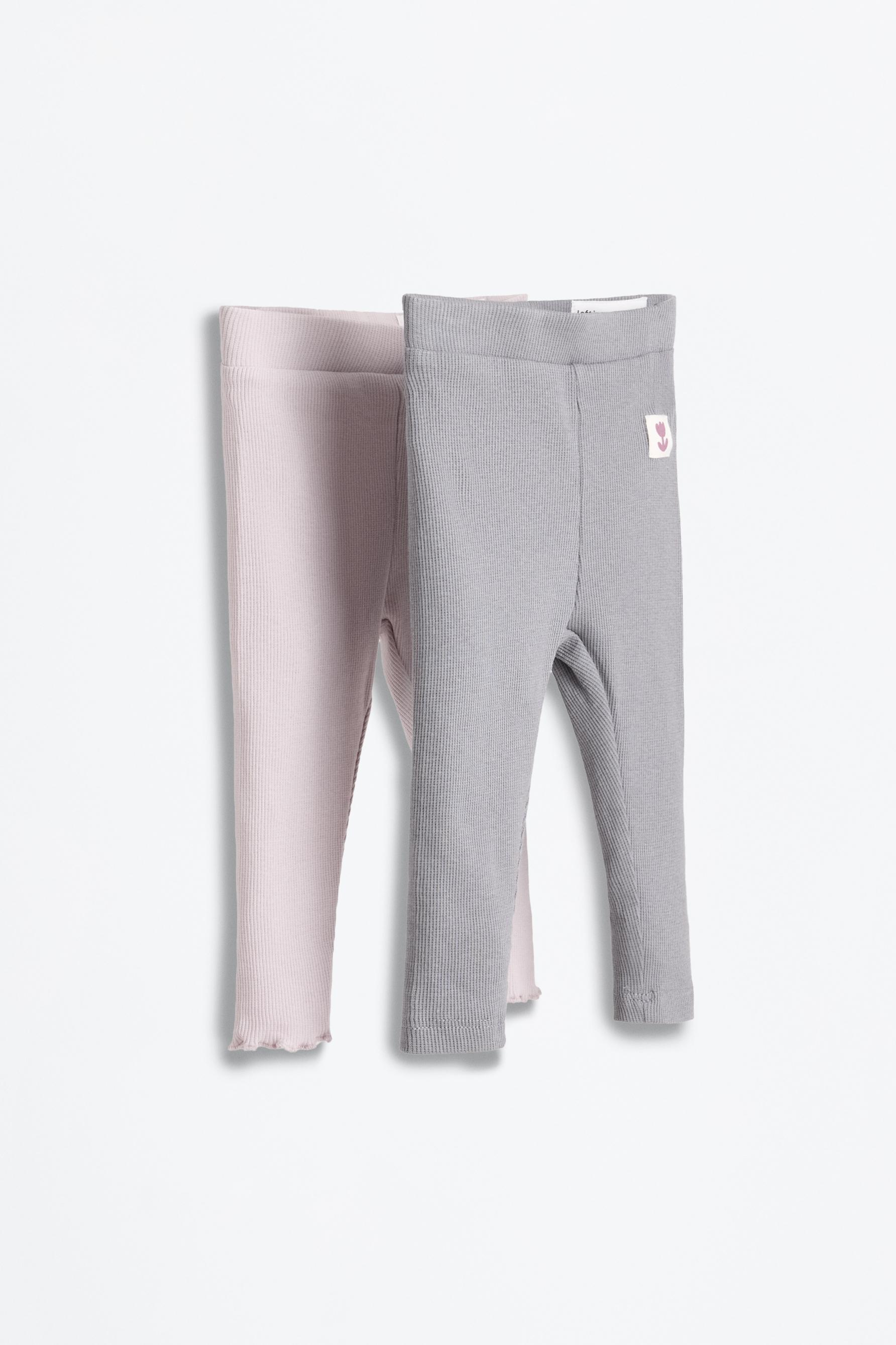 Pack de 2 leggings canalé