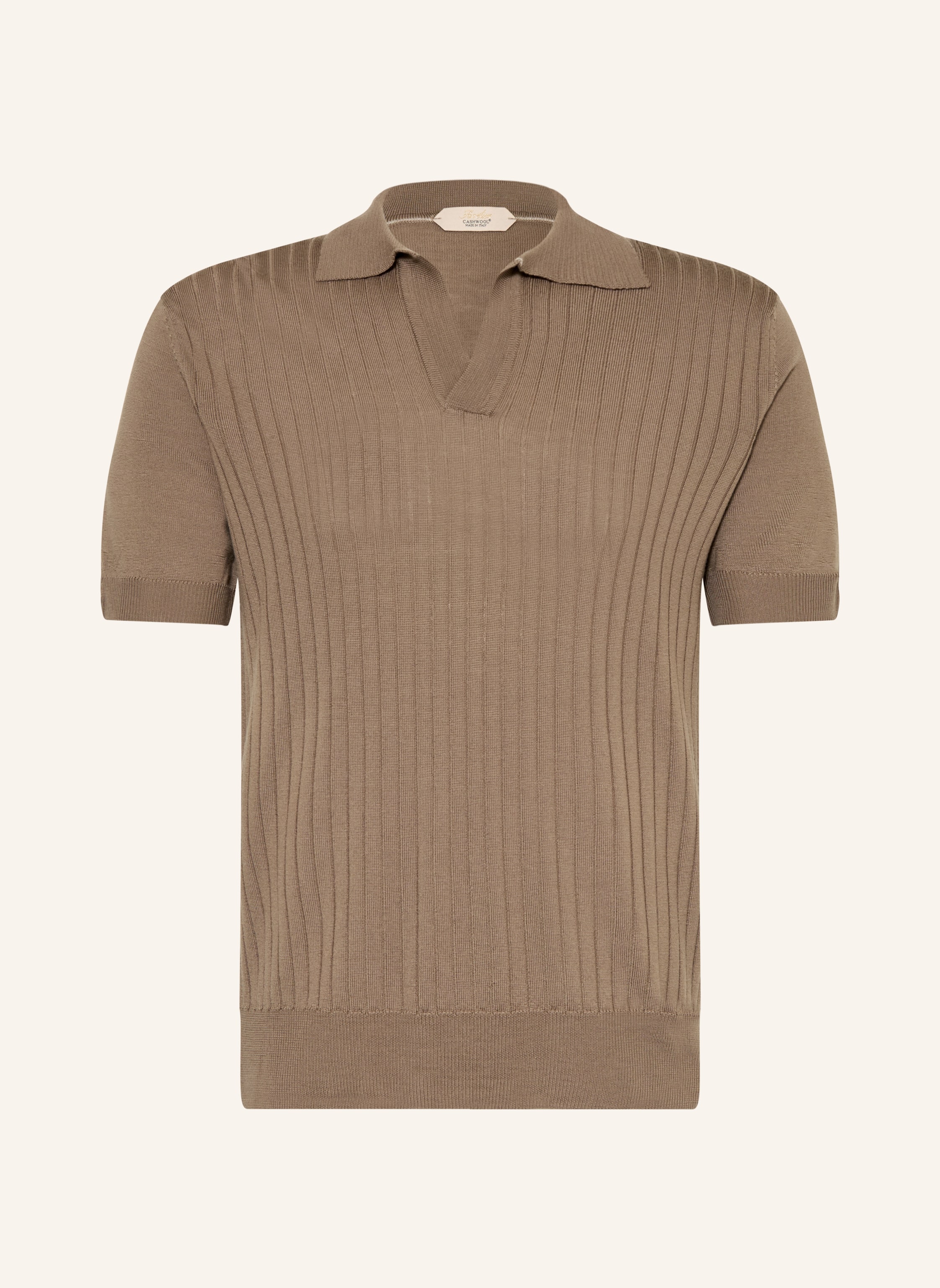 Aurélien Strick-Poloshirt aus Merinowolle
