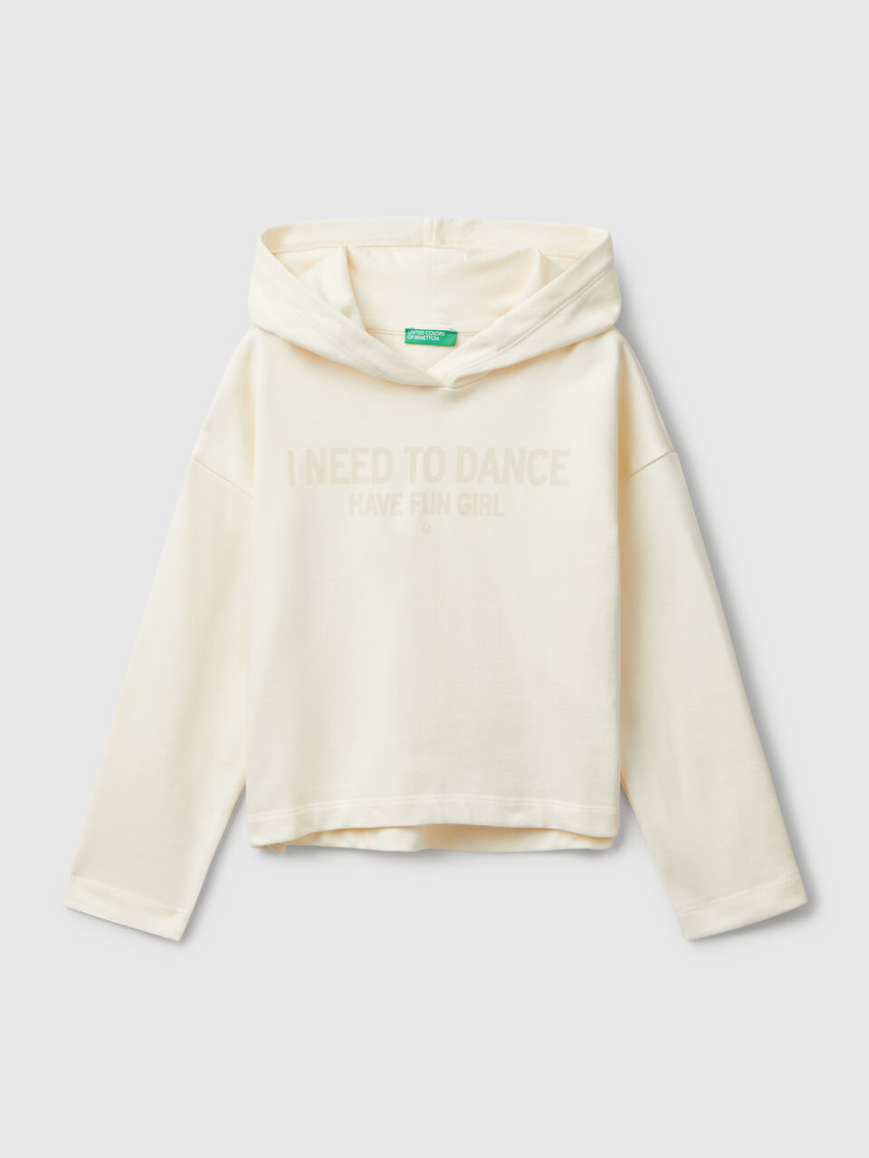 Sweatshirt with slogan print