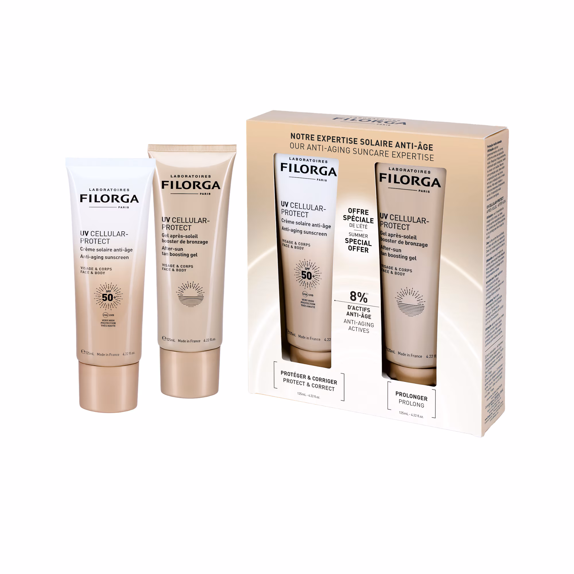 UV-CELLULARCoffret protection corps et après soleil