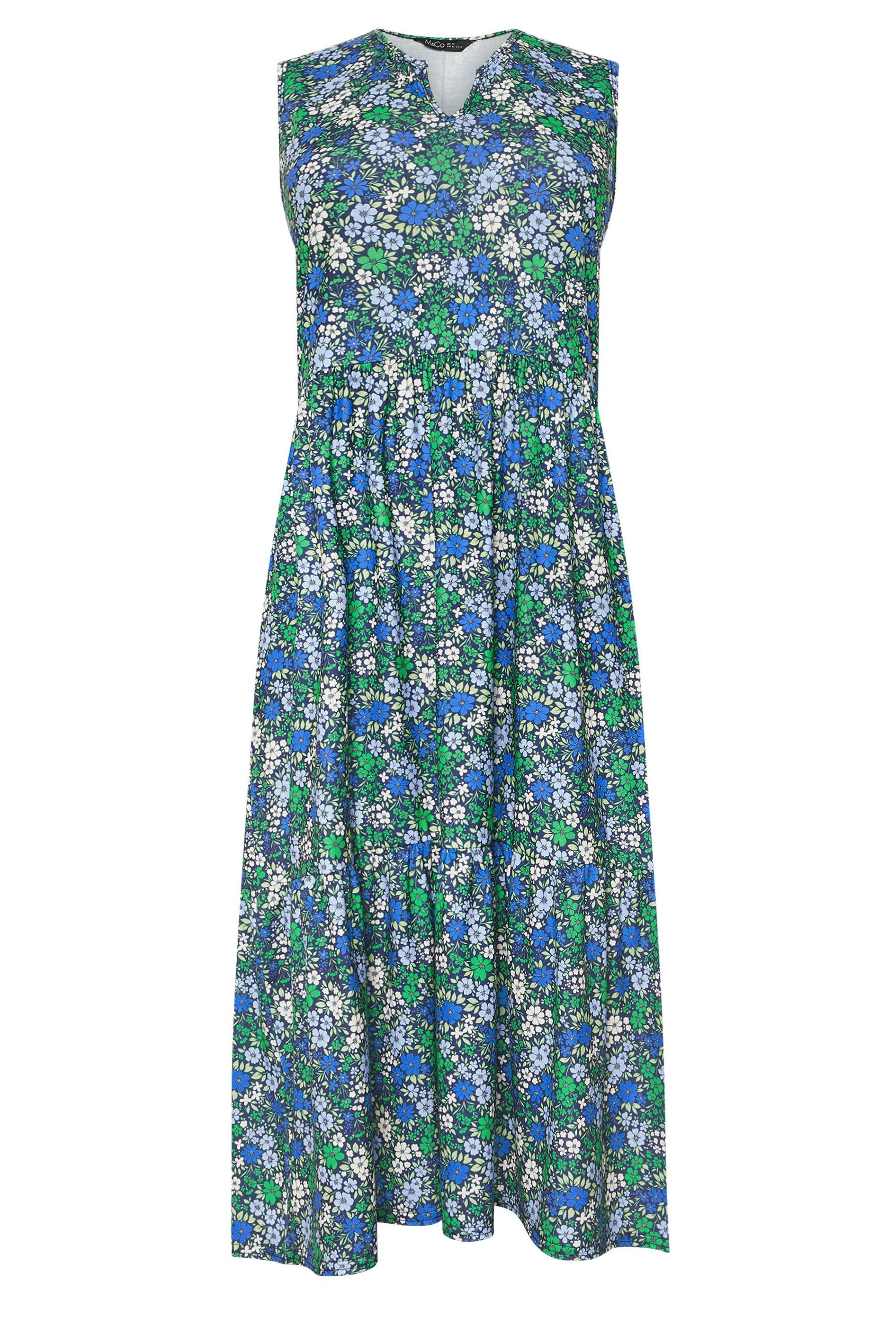 M&Co Petite Floral Ditsy Print Dress