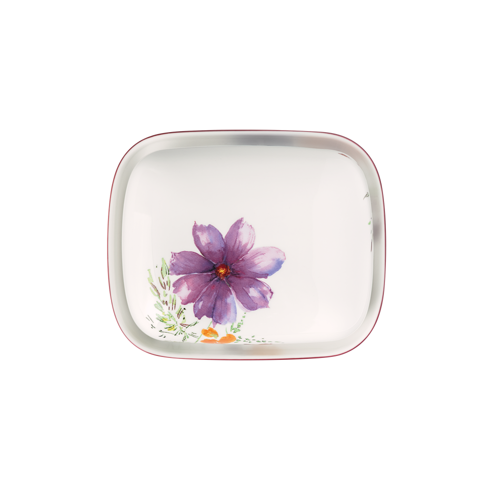 Mariefleur Covered butter dish - White, Premium Porcelain