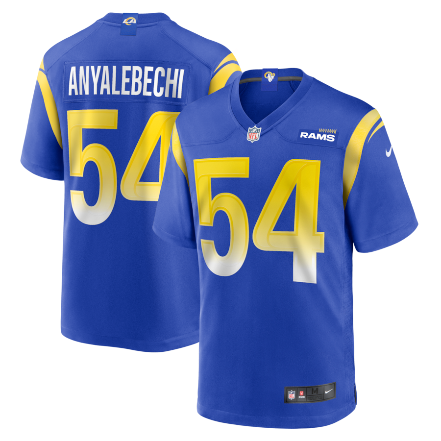 Kelechi Anyalebechi Los Angeles Rams Nike  Game Jersey - Royal