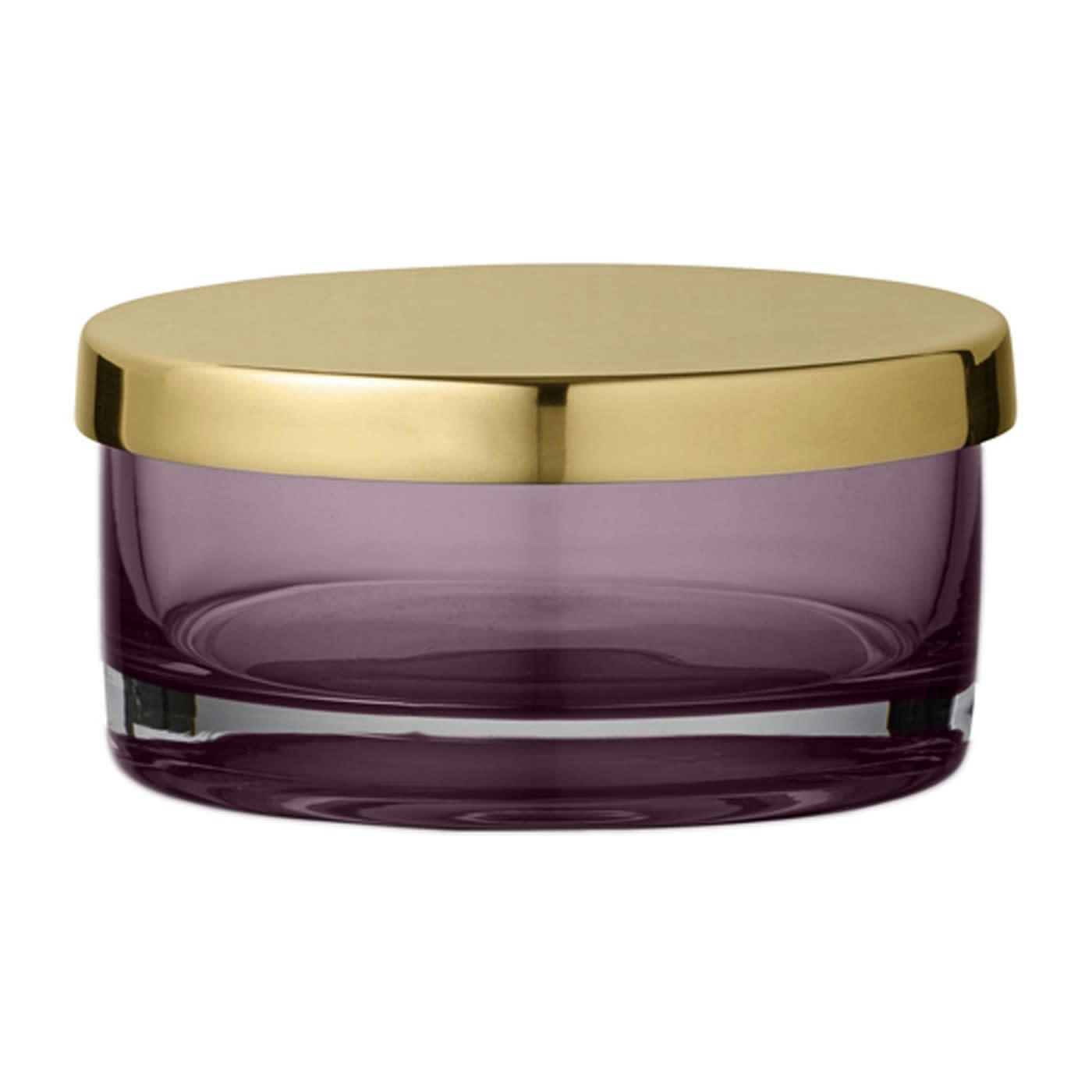 TOTA - Boîte verre et laiton D9cm