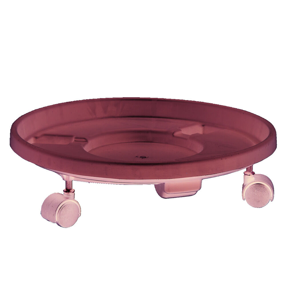 Support à roulette rond gris pour pot