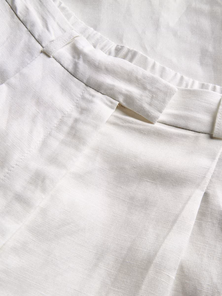 Linen Rich Trousers With Viscose Blend