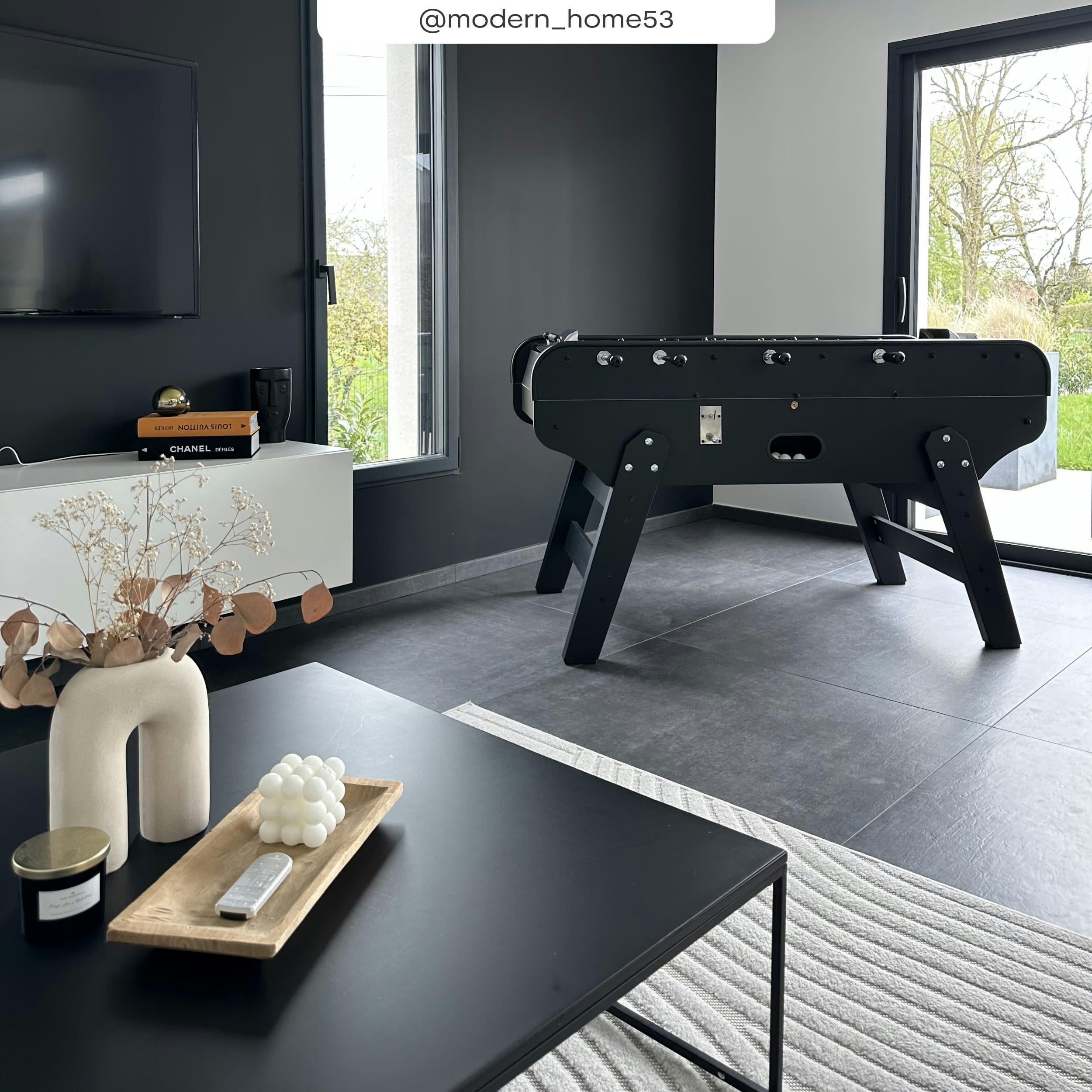 BISTROT - Baby foot noir avec monnayeur