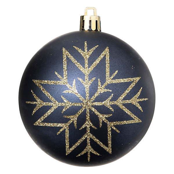 Boules de Noël Colorama de Noël lot de 8 en plastique recyclé D8cm bleu doré - Atmosphera