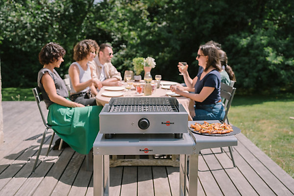 Barbecue électrique amovible Krampouz Mythik grill l.40 cm
