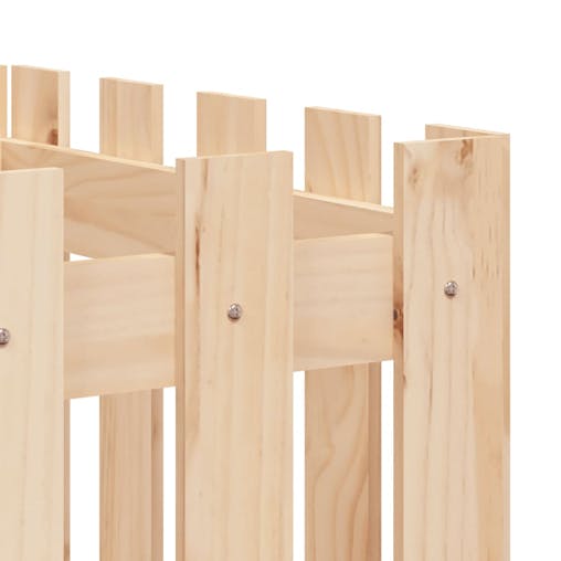 NNEVL Garden Raised Bed with Fence Design 200x50x50 cm Solid Wood Pine