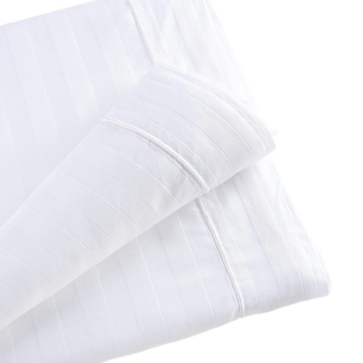 REVE BLANC - Drap housse en Satin Blanc 140x190 cm