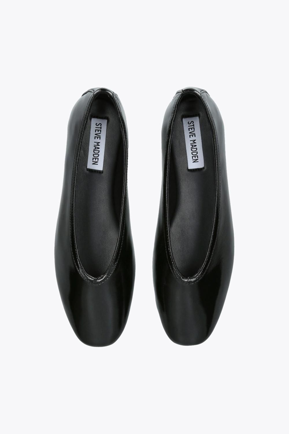 STEVE MADDEN Leni Black Patent' Leather Flats