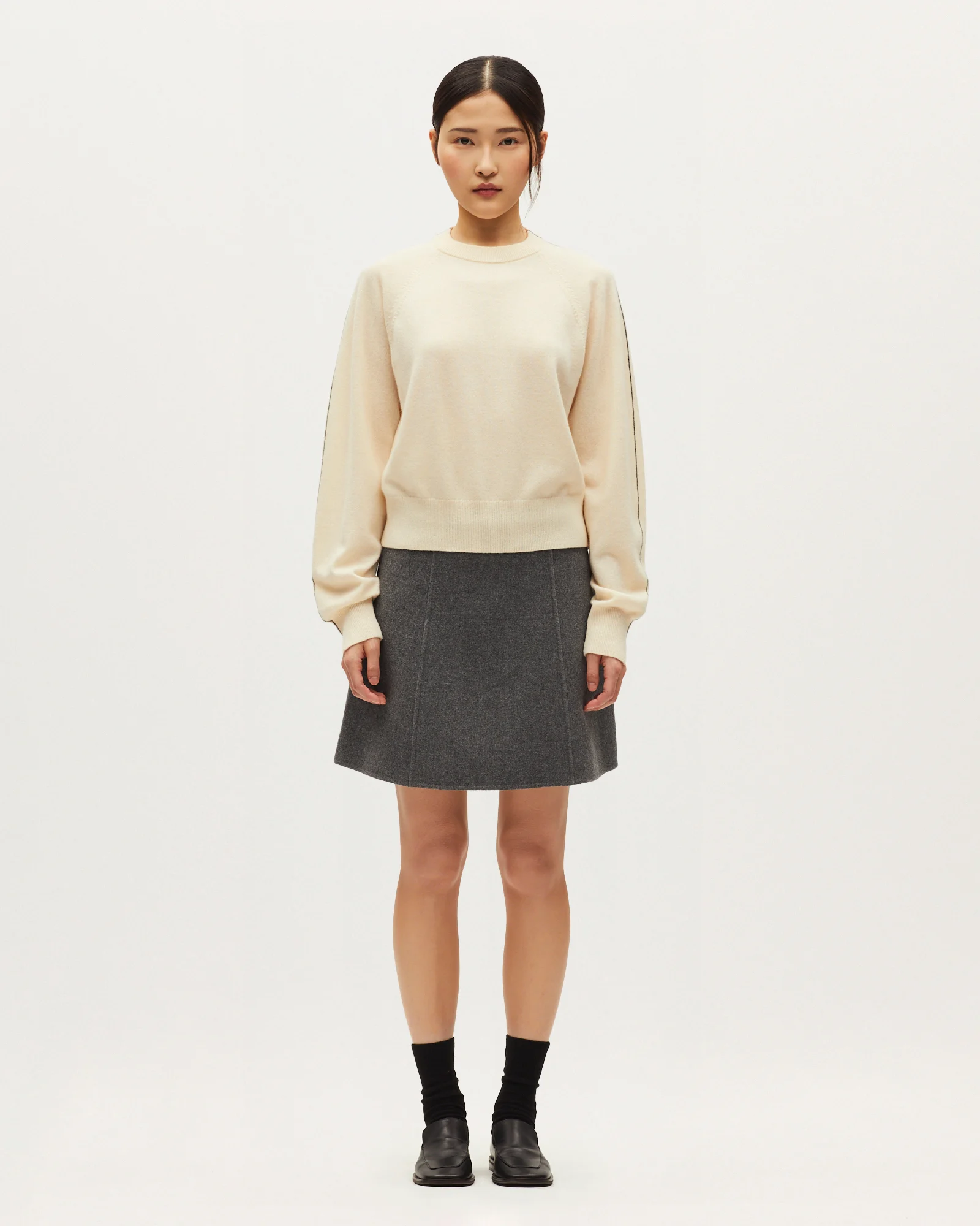 Pull col rond en cachemire