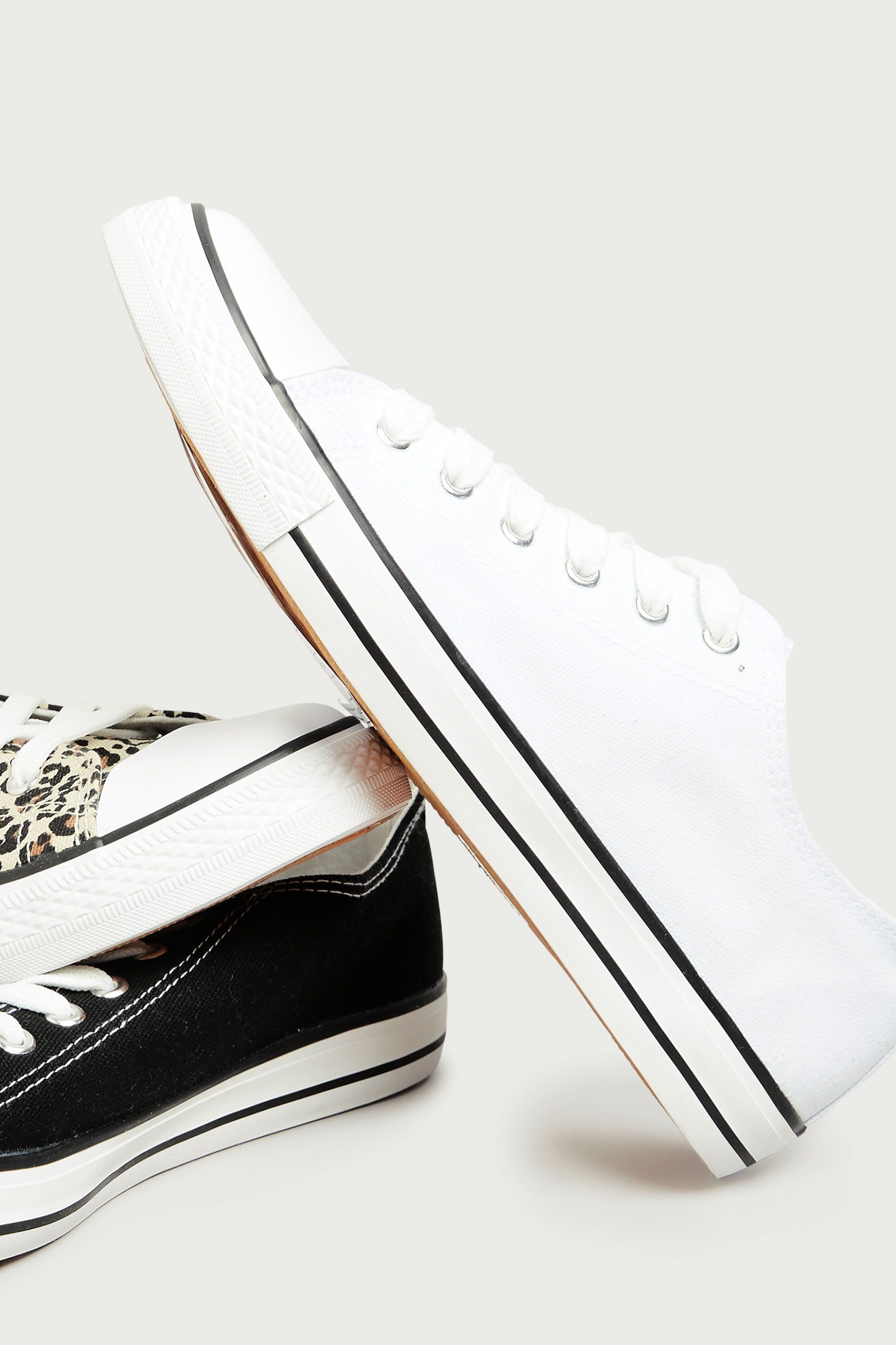 Long Tall Sally Canvas Low Trainers