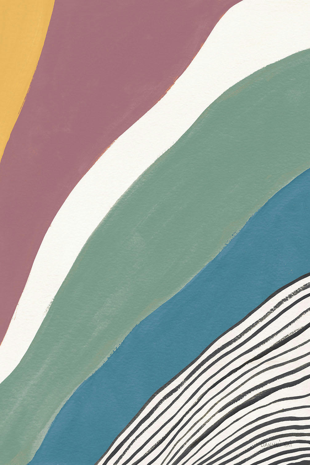 - Tableau Retro coloré iv imprimé sur toile 60x90cm