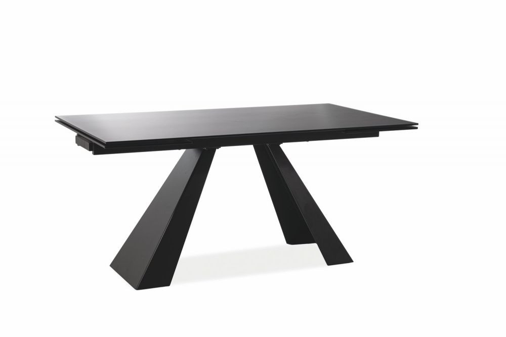 Stół rozkładany SALVADORE 160(240)x90 czarny mat