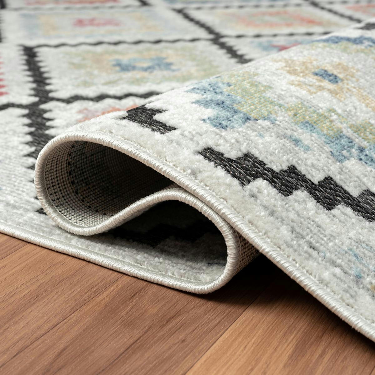 SUN A - Tapis salon multicolore 120x160