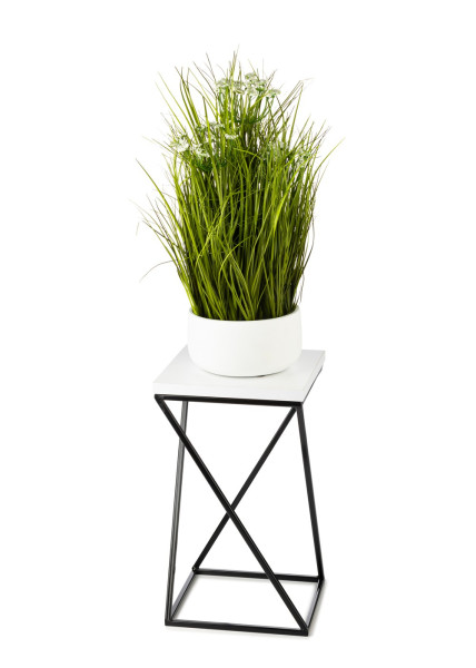 Kwietnik stojący LOFT 40 cm blat biały