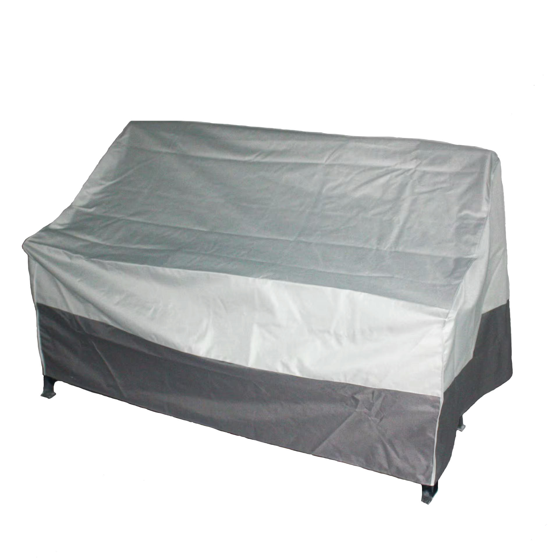 TRIPEL Outdoor/Patio Loveseat Cover, Water Resistant, UV Protected, Grey, 54x36-in