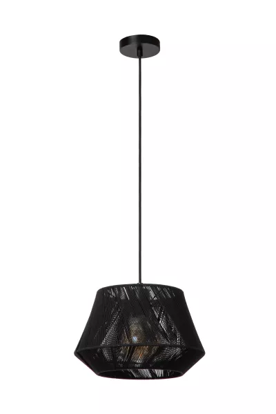 Lampa wisząca czarna JESSICA 1xE27x60W wym: 151,5x30x30 cm Lucide