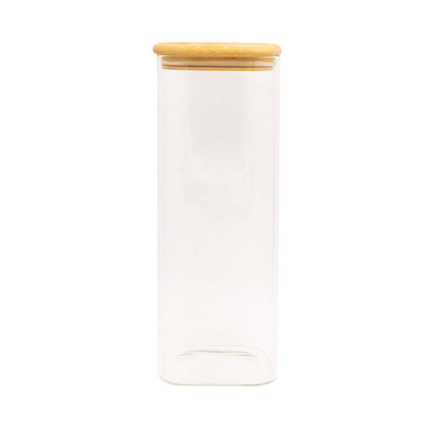 Boîte rectangulaire en verre avec couvercle hermétique 2,5 L
