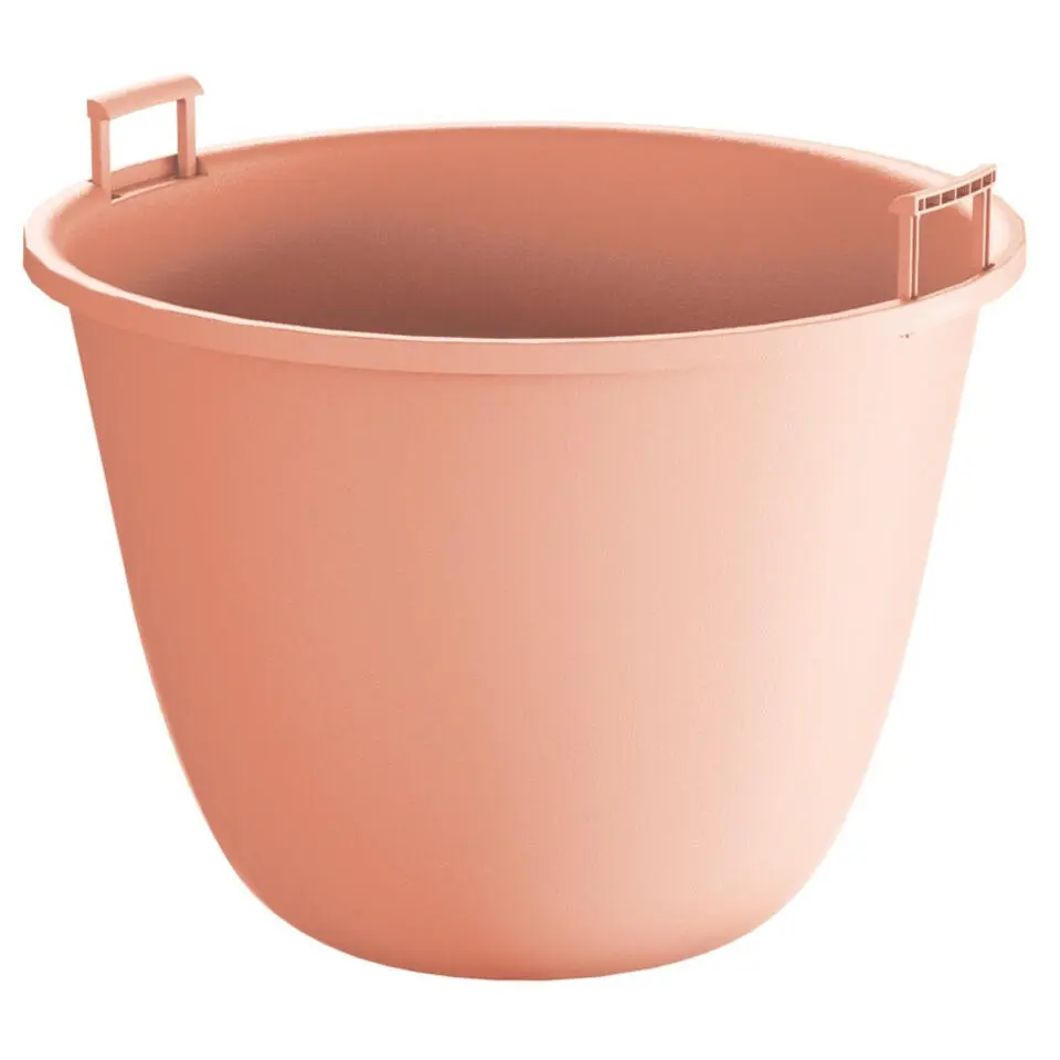 Prosperplast plantenpot/bloempot - kunststof - zalm roze - D14,5 x H11 cm