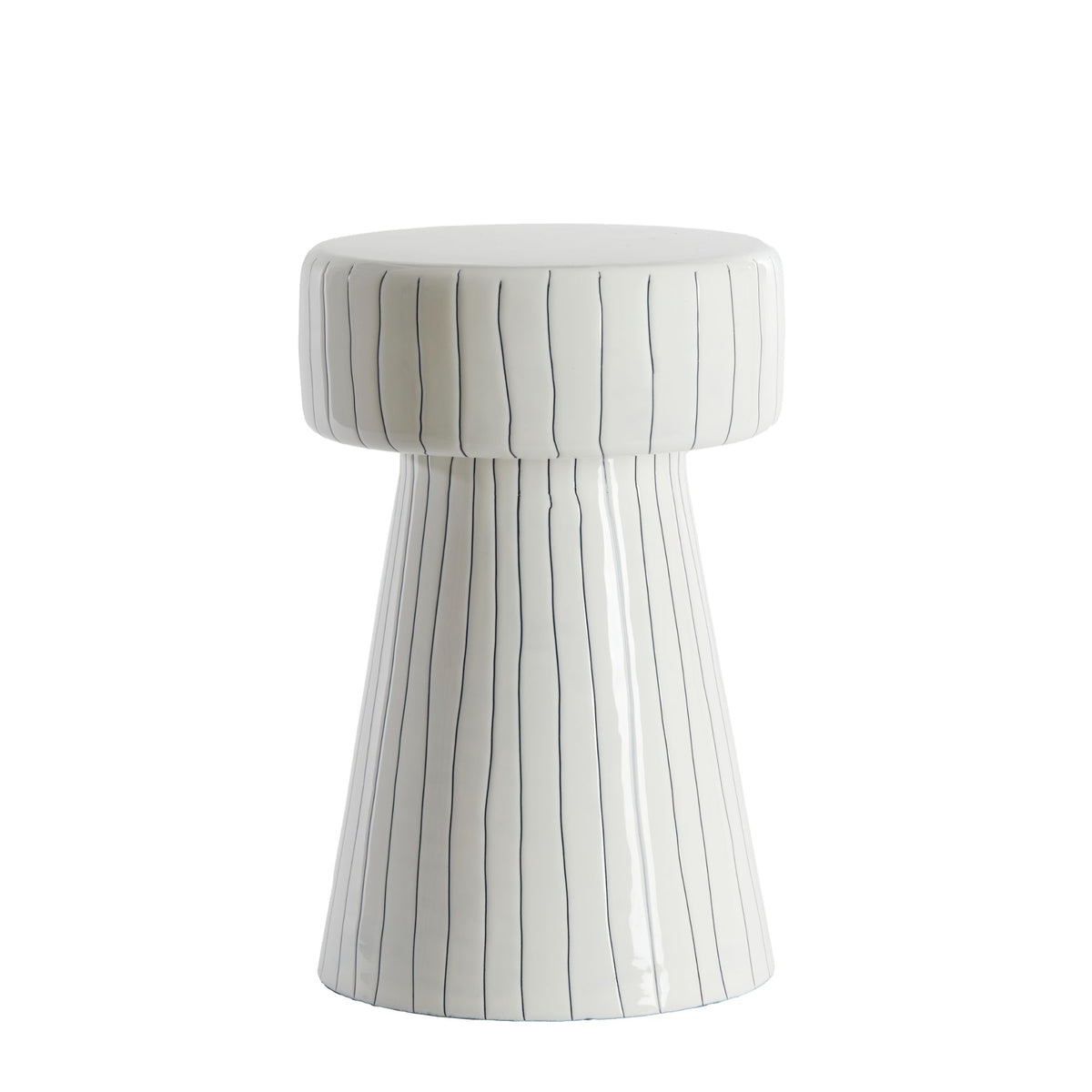 Light & Living bijzettafel Dakwa - wit - Ø29cm