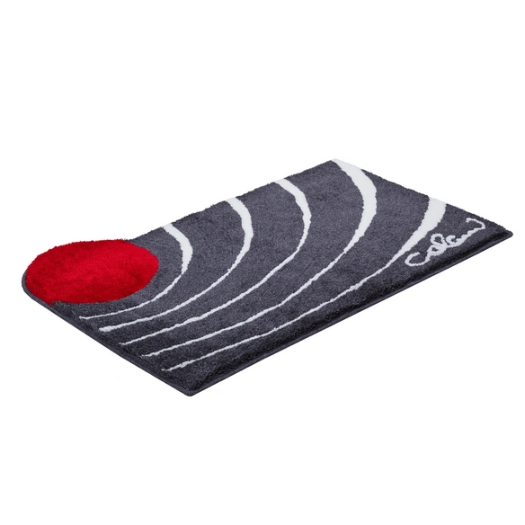 Badematte »Colani 2«, BxL: 70 x 120 cm, anthrazit, aus 100% Polyacryl