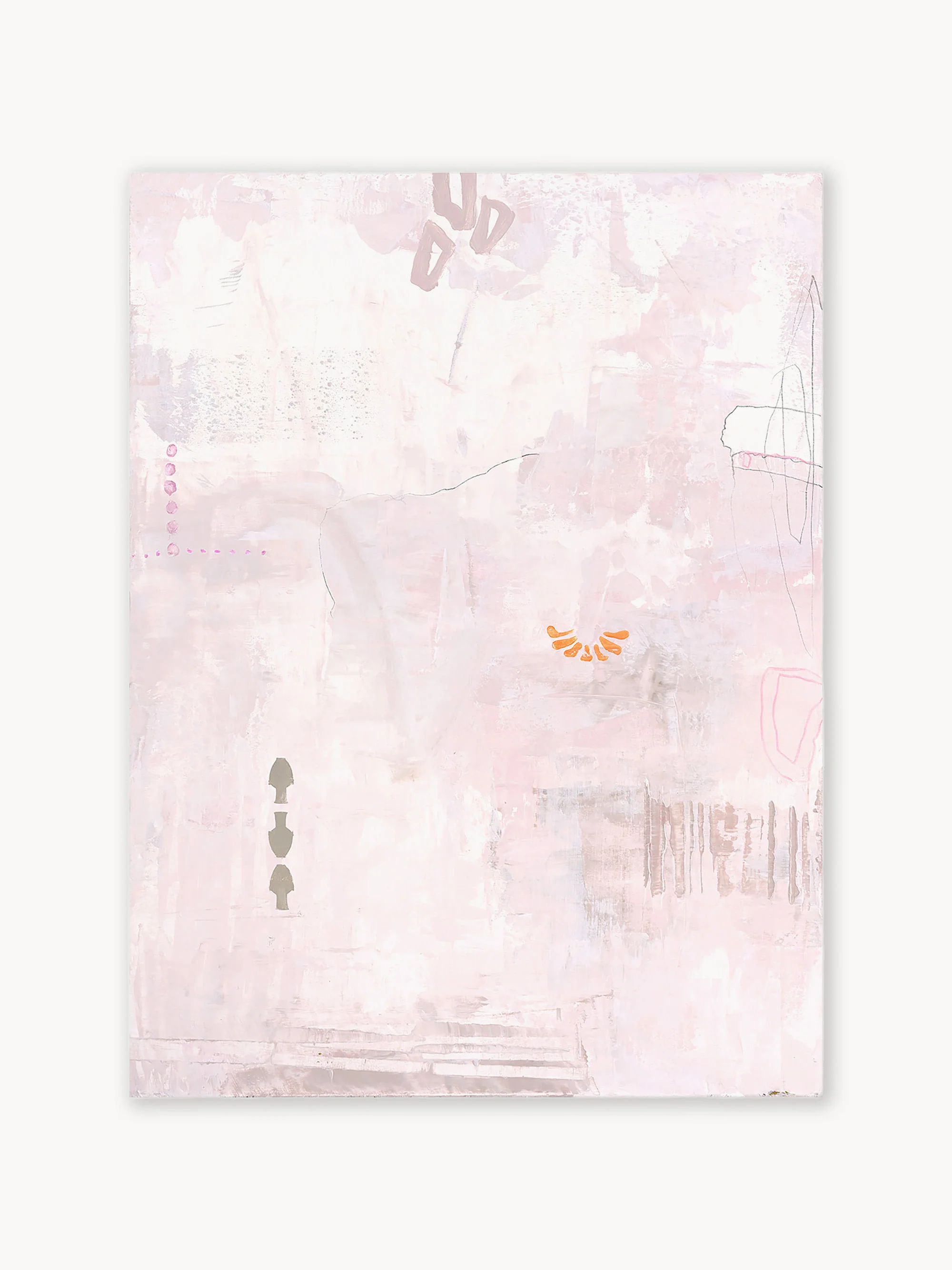 Handgemaltes Leinwandbild Pink Petite