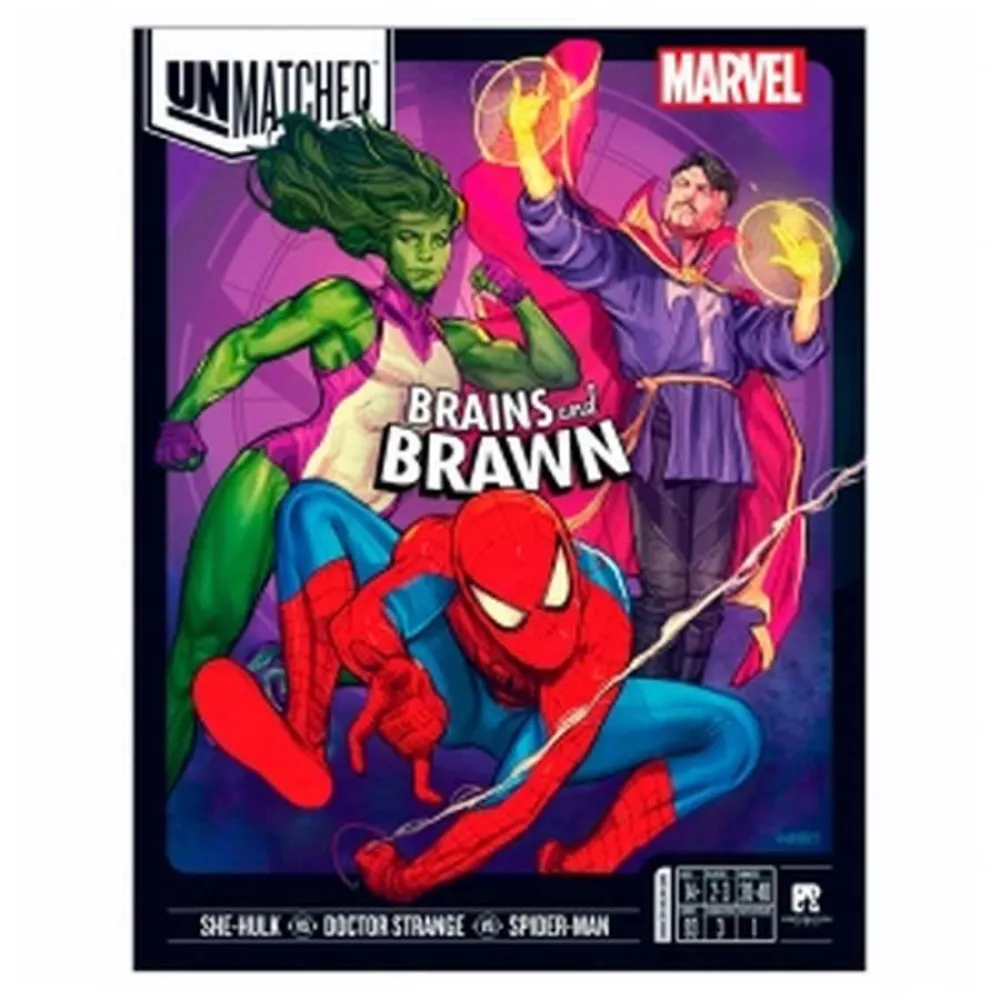 Restoration Games Unmatched Marvel 5 Brains & Brawn board game english