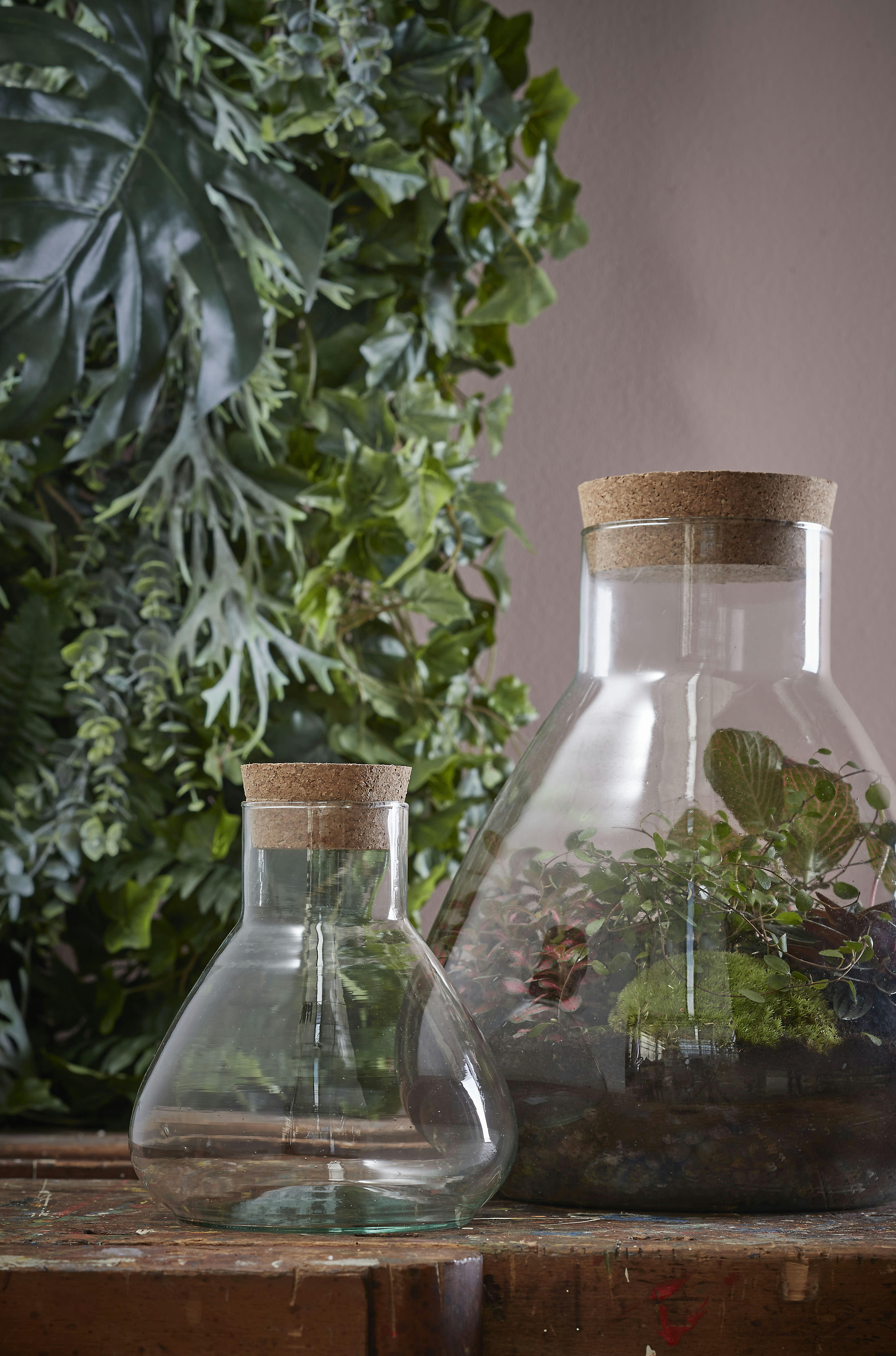 EMILY - Vase en verre recyclé H32